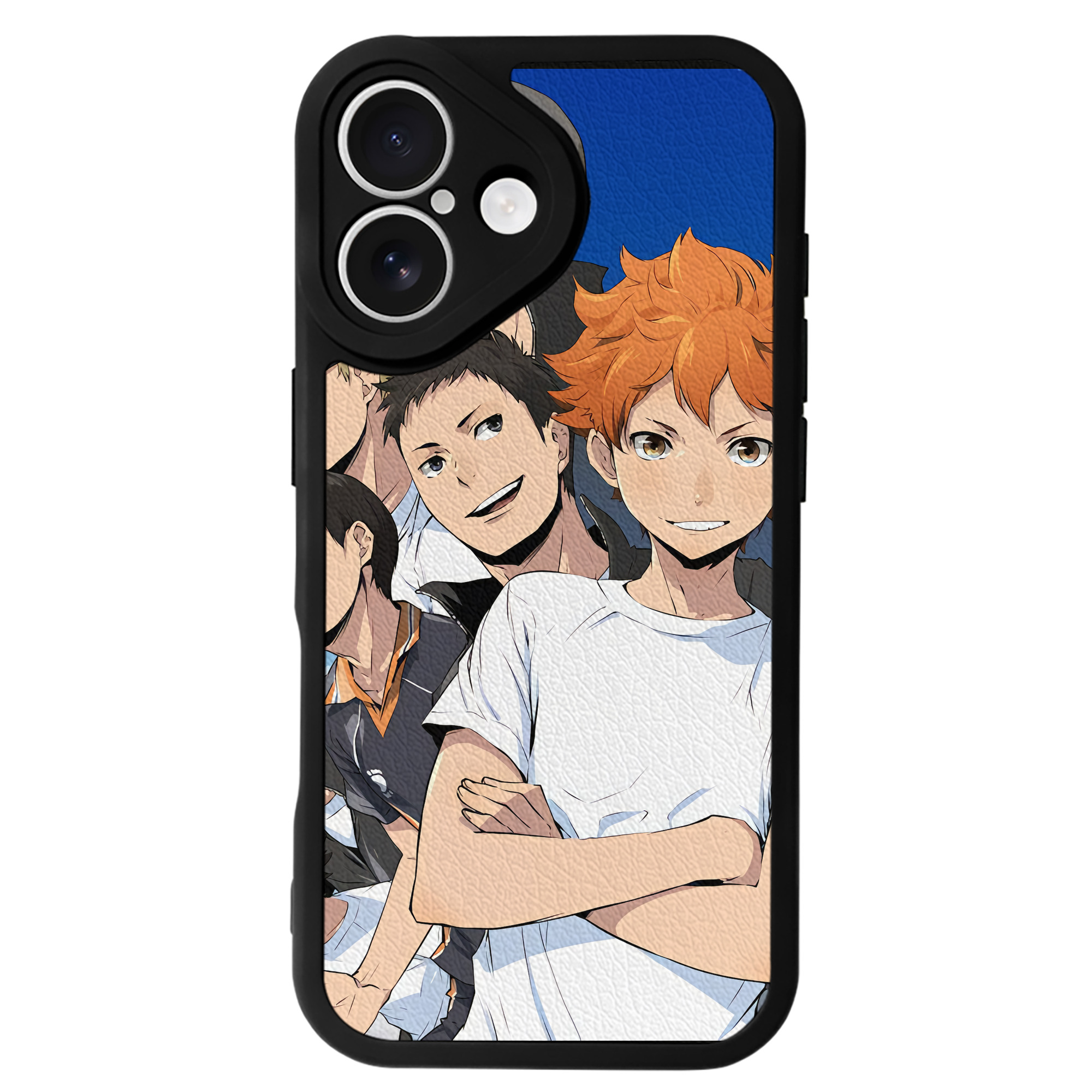 （画像用） ハイキュー!! Haikyu!! 【iPhone 16シリーズ対応】シリコンスマホケース（レザー調） 材質：シリコン
